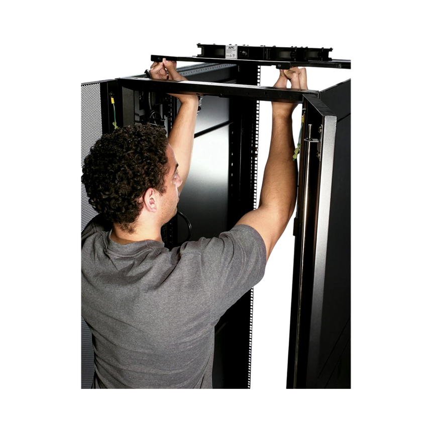 APC NetShelter SX 208-230VAC 50/60Hz Roof Fan Tray (Black) — Being Shipped