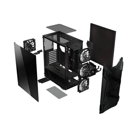 ASUS TUF Gaming GT301 Tempered Glass RGB Mid-Tower Case — Being Shipped