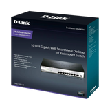 D-Link 10-Port Gigabit Smart Managed Switch 1U (Black/Grey) — Being Shipped