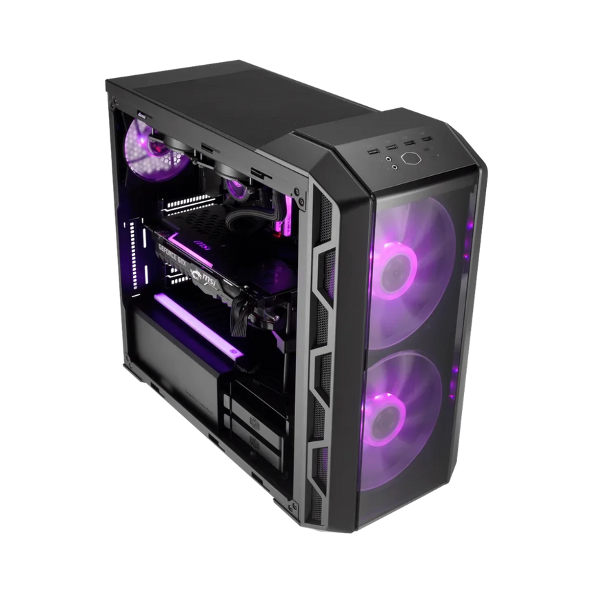 Cooler Master MasterCase H500 ATX Dual RGB Fans Mid-Tower Computer Case — Being Shipped