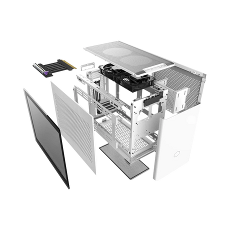 Cooler Master MasterBox NR200P Mini-ITX Mini-Tower Case (White) — Being Shipped