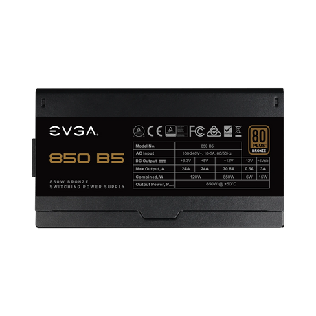 EVGA 850 B5 850W Fully Modular Power Supply — Being Shipped
