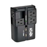 Tripp Lite Surge Protector with 4 Rotatable Outlets and USB Charger — Being Shipped