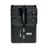 Tripp Lite Surge Protector with 4 Rotatable Outlets and USB Charger — Being Shipped
