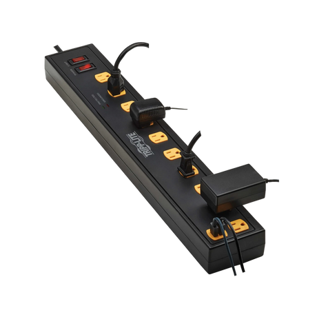 Tripp Lite 10ft Cord 10-Outlets Surge Protector with USB & Swivel Lights — Being Shipped