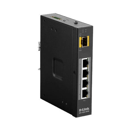 D-Link Industrial 5-Port PoE Gigabit Switch with SFP — Being Shipped