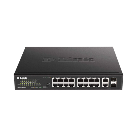 D-Link 2 GbE 18-Port Fast Ethernet PoE+ Unmanaged Switch — Being Shipped