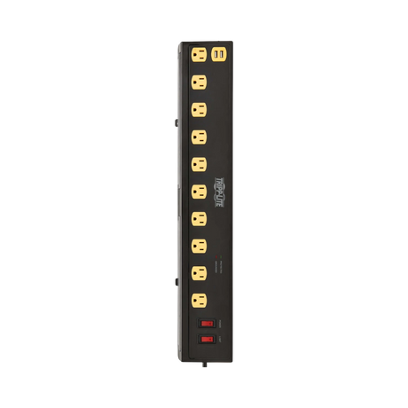 Tripp Lite 6ft Cord 10-Outlets Surge Protector with USB & Swivel Lights — Being Shipped