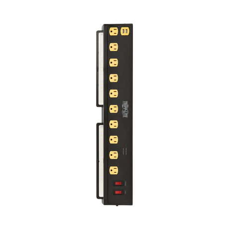 Tripp Lite 6ft Cord 10-Outlets Surge Protector with USB & Swivel Lights — Being Shipped