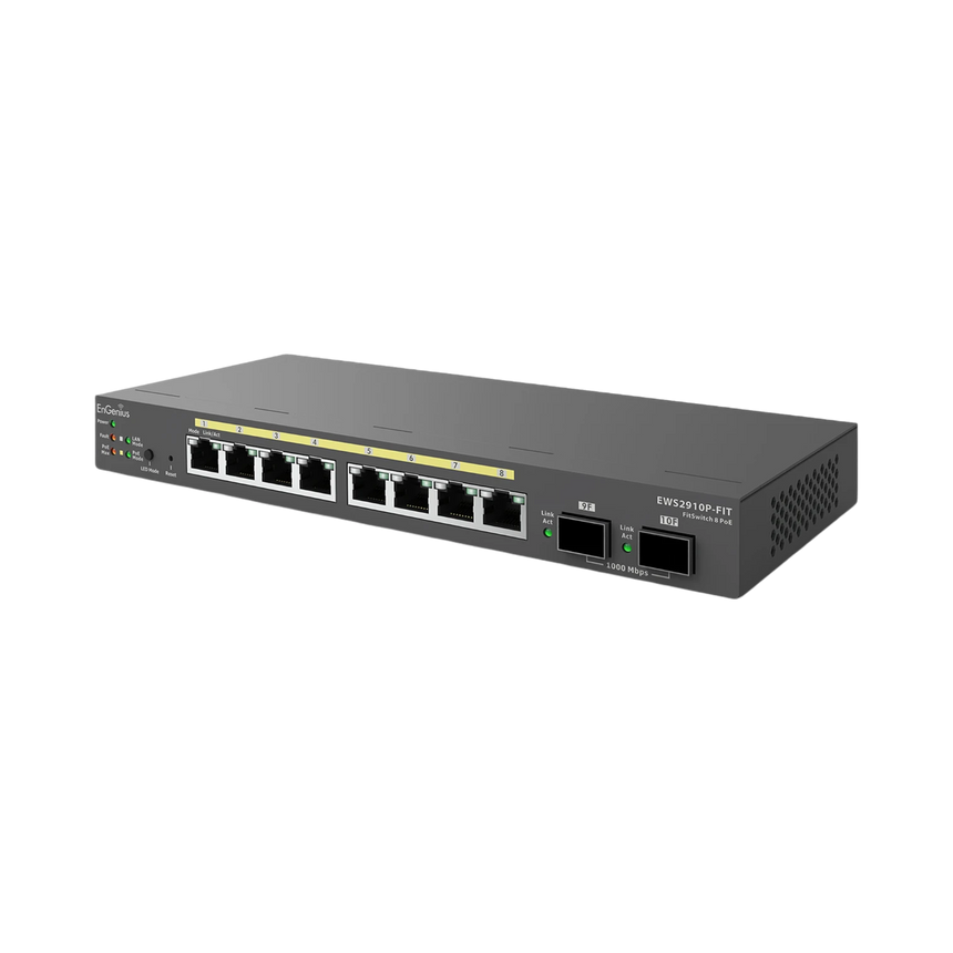 EnGenius EWS2910P-FIT Fit 8-Port Gigabit PoE Compliant Managed Network Switch — Being Shipped