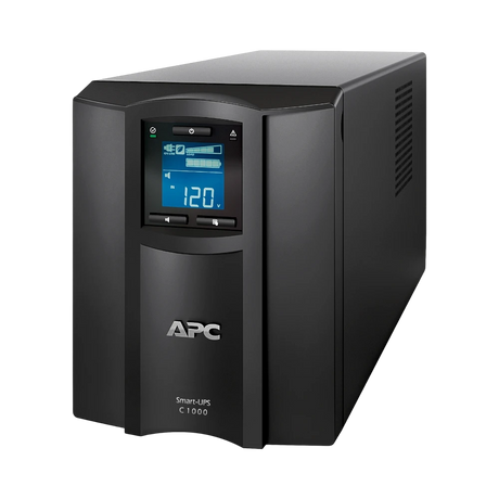 APC Smart-UPS C, Line Interactive, 1000VA, Tower, 120V, 8x NEMA 5-15R outlets, SmartConnect port, USB and Serial communication, AVR, Graphic LCD — Being Shipped