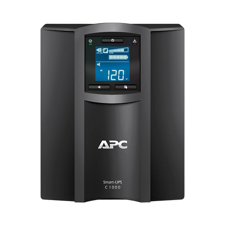 APC Smart-UPS C, Line Interactive, 1000VA, Tower, 120V, 8x NEMA 5-15R outlets, SmartConnect port, USB and Serial communication, AVR, Graphic LCD — Being Shipped