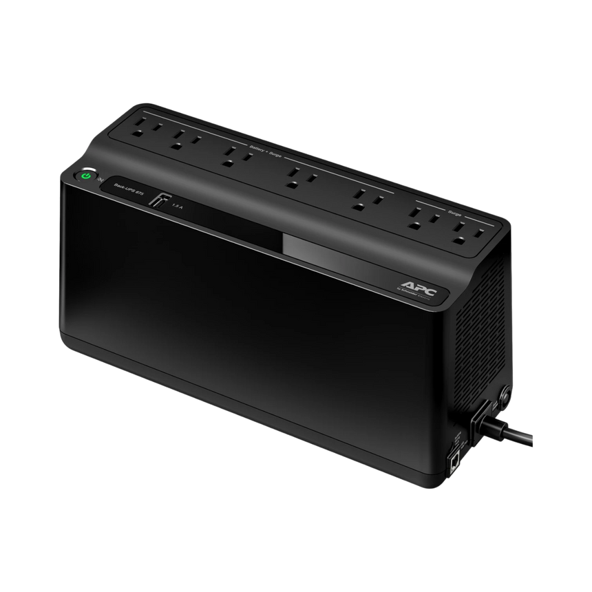 APC Back-UPS BE670M1 7-Outlets Surge Protector & Battery Backup — Being Shipped