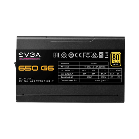 EVGA SuperNOVA 650 G6 80 Plus Gold 650W Fully Modular Power Supply — Being Shipped