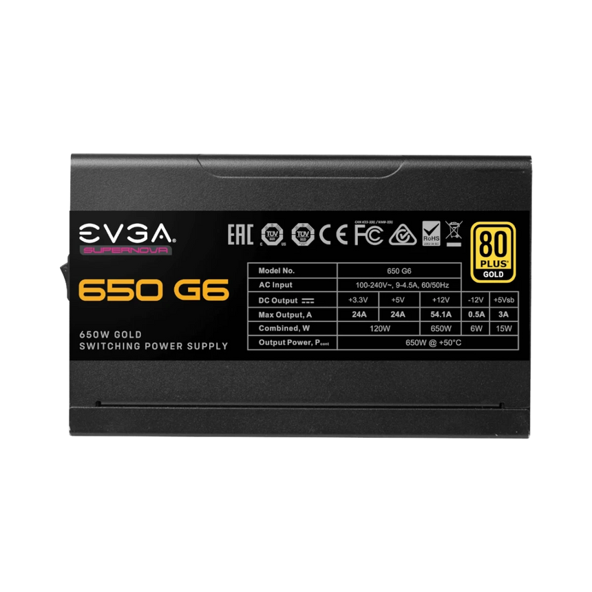 EVGA SuperNOVA 650 G6 80 Plus Gold 650W Fully Modular Power Supply — Being Shipped