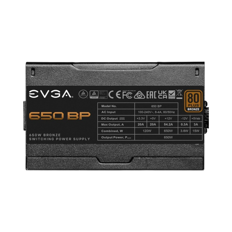 EVGA 650 BP 80 Plus Bronze 650W Power Supply — Being Shipped