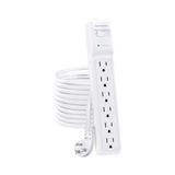 CyberPower B625 Essential 6-Outlet Surge Protector (White) — Being Shipped