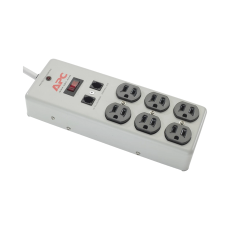 APC Essential 120V 6-Outlets Surge Protector (Gray) — Being Shipped