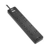 APC 12-Outlet Surge Protector with USB Charging (Black) — Being Shipped