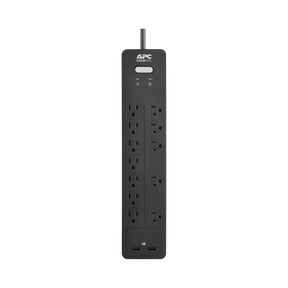 APC 12-Outlet Surge Protector with USB Charging (Black) — Being Shipped