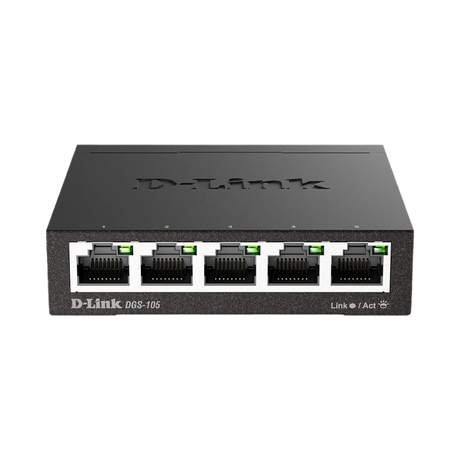 D-Link 5-Port Gigabit Unmanaged Switch (Black) — Being Shipped