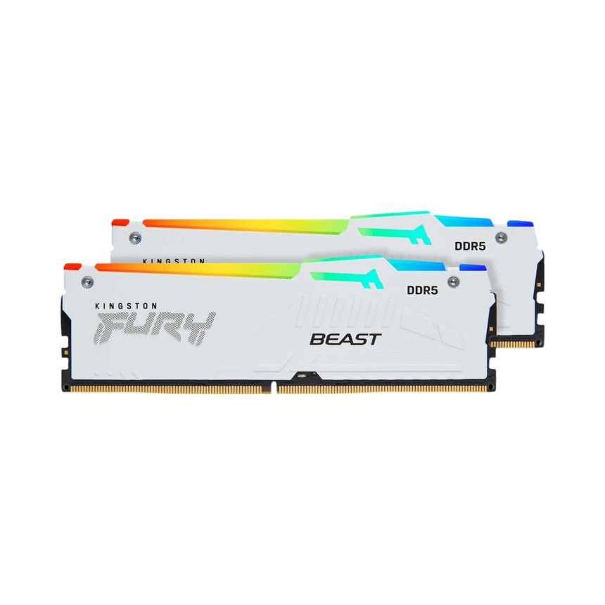Kingston FURY Beast White 32GB DDR5 5200MT/s RGB Memory Kit (2 x 16GB) — Being Shipped