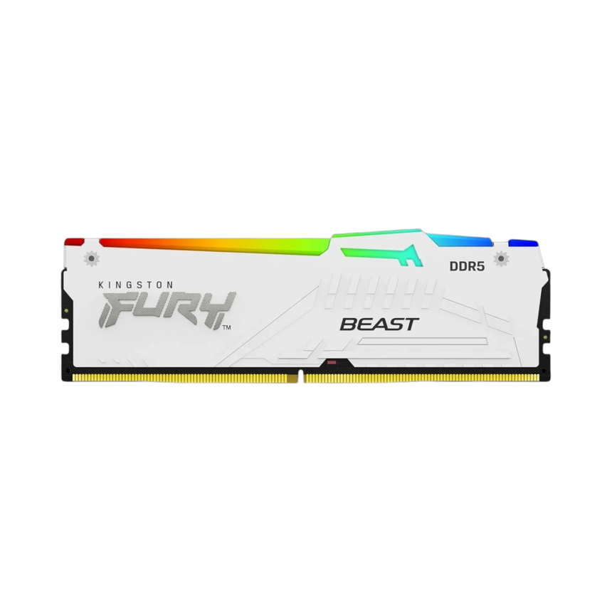 Kingston FURY Beast White RGB 64GB DDR5 5200MT/s CL40 XMP Memory Kit (2 x 32GB) — Being Shipped