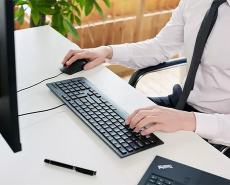 Lenovo Essential USB Wired Mouse (Black) — Being Shipped