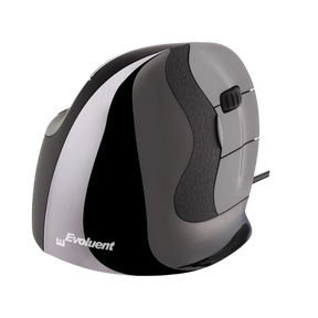 Evoluent VerticalMouse D Small Wired Mouse (Dark Silver) — Being Shipped