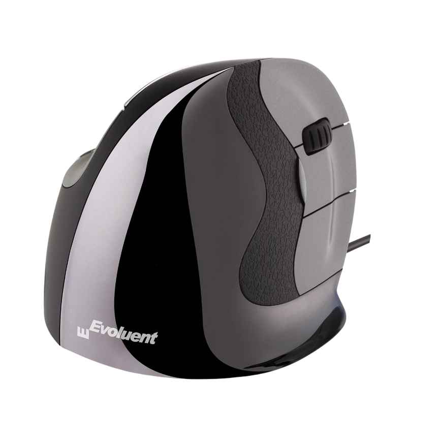 Evoluent VerticalMouse D Small Wired Mouse (Dark Silver) — Being Shipped