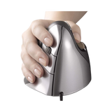 Evoluent VerticalMouse 4 Right-Hand Wired Ergonomic Mouse (Silver) — Being Shipped