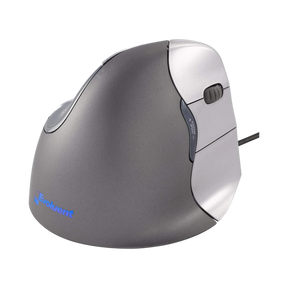 Evoluent VerticalMouse 4 Right-Hand Wired Ergonomic Mouse (Silver) — Being Shipped