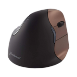 Evoluent VerticalMouse 4 Small Wireless Ergonomic Mouse (Black/Brown) — Being Shipped