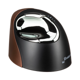 Evoluent VerticalMouse 4 Small Wireless Ergonomic Mouse (Black/Brown) — Being Shipped