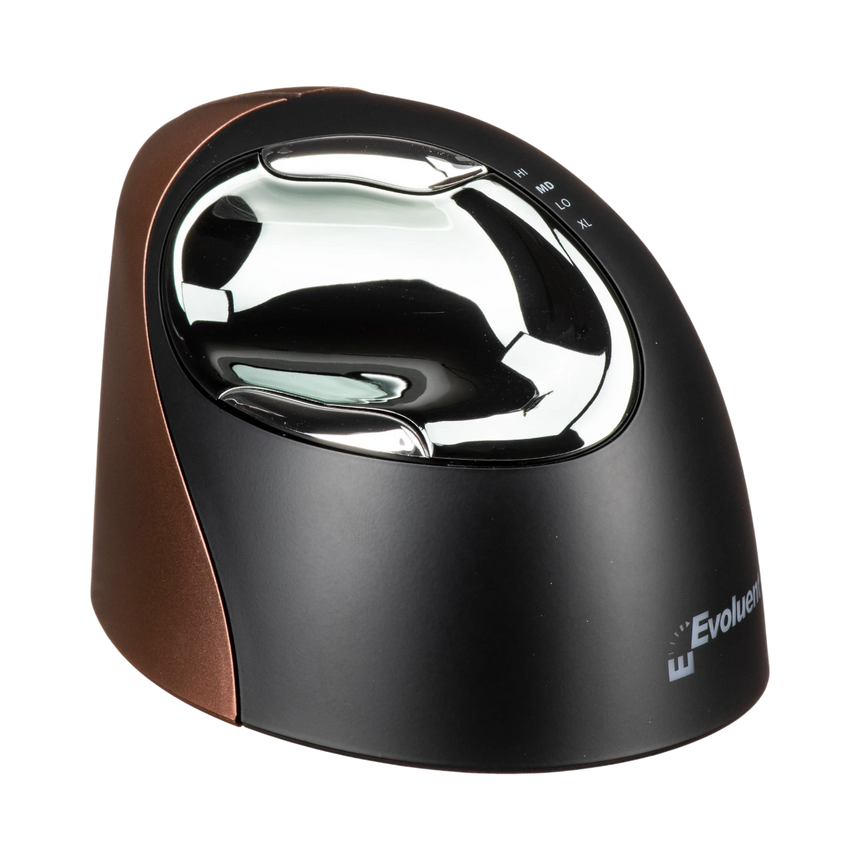 Evoluent VerticalMouse 4 Small Wireless Ergonomic Mouse (Black/Brown) — Being Shipped