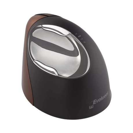 Evoluent VerticalMouse 4 Small Wireless Ergonomic Mouse (Black/Brown) — Being Shipped