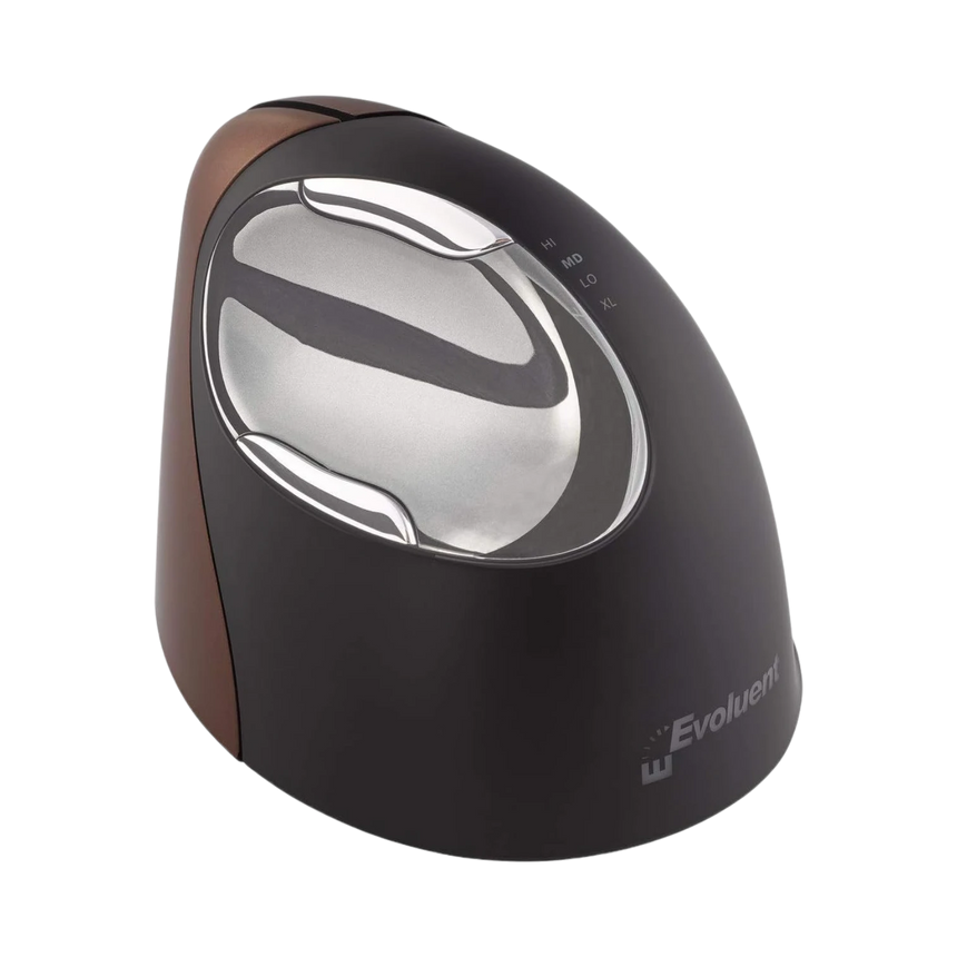 Evoluent VerticalMouse 4 Small Wireless Ergonomic Mouse (Black/Brown) — Being Shipped