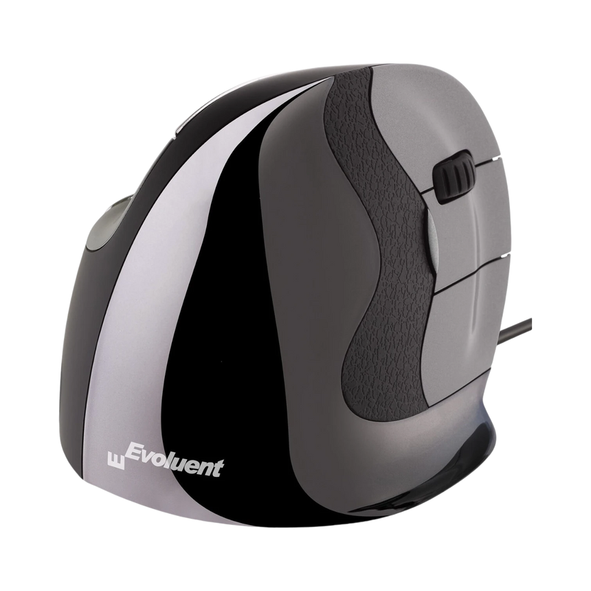 Evoluent VerticalMouse D Medium Wired Mouse (Dark Silver) — Being Shipped