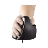 Evoluent VerticalMouse D Medium Wired Mouse (Dark Silver) — Being Shipped