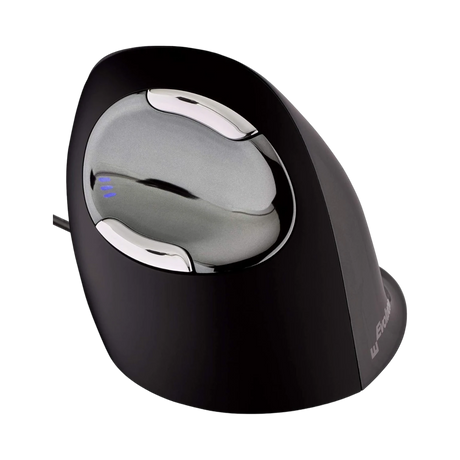 Evoluent VerticalMouse D Medium Wired Mouse (Dark Silver) — Being Shipped