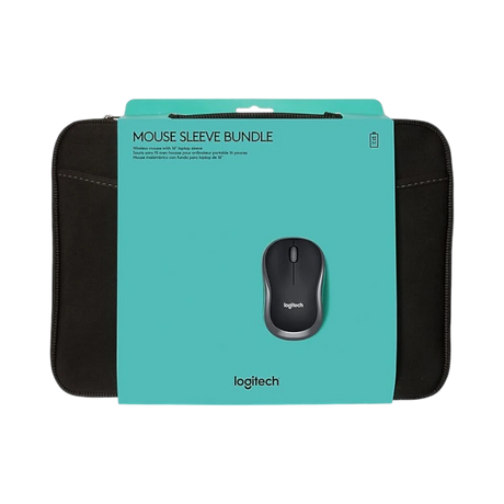 Logitech M185 Wireless Optical Mouse with Laptop Sleeve Combo — Being Shipped