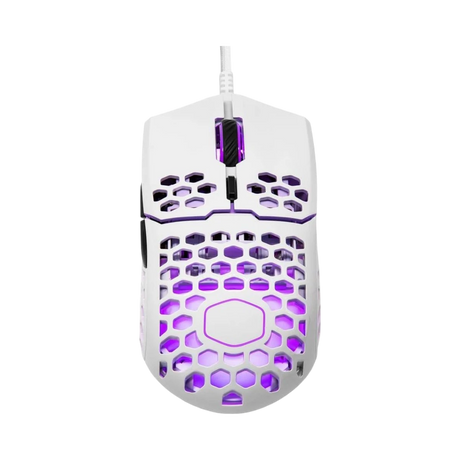 Cooler Master MM711 Ambidextrous RGB Gaming Mouse (Matte White) — Being Shipped