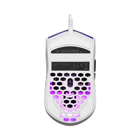Cooler Master MM711 Ambidextrous RGB Gaming Mouse (Matte White) — Being Shipped
