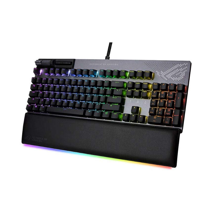 ASUS Strix Flare II Animate Ergonomic Wired Mechanical Gaming Keyboard (Gunmetal) — Being Shipped