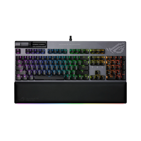 ASUS Strix Flare II Animate Ergonomic Wired Mechanical Gaming Keyboard (Gunmetal) — Being Shipped
