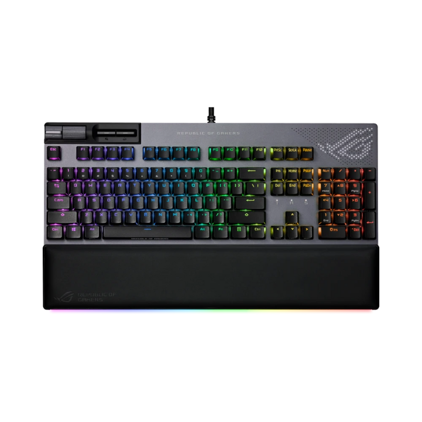 ASUS Strix Flare II Animate Ergonomic Wired Mechanical Gaming Keyboard (Gunmetal) — Being Shipped