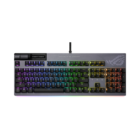 ASUS Strix Flare II Animate Ergonomic Wired Mechanical Gaming Keyboard (Gunmetal) — Being Shipped