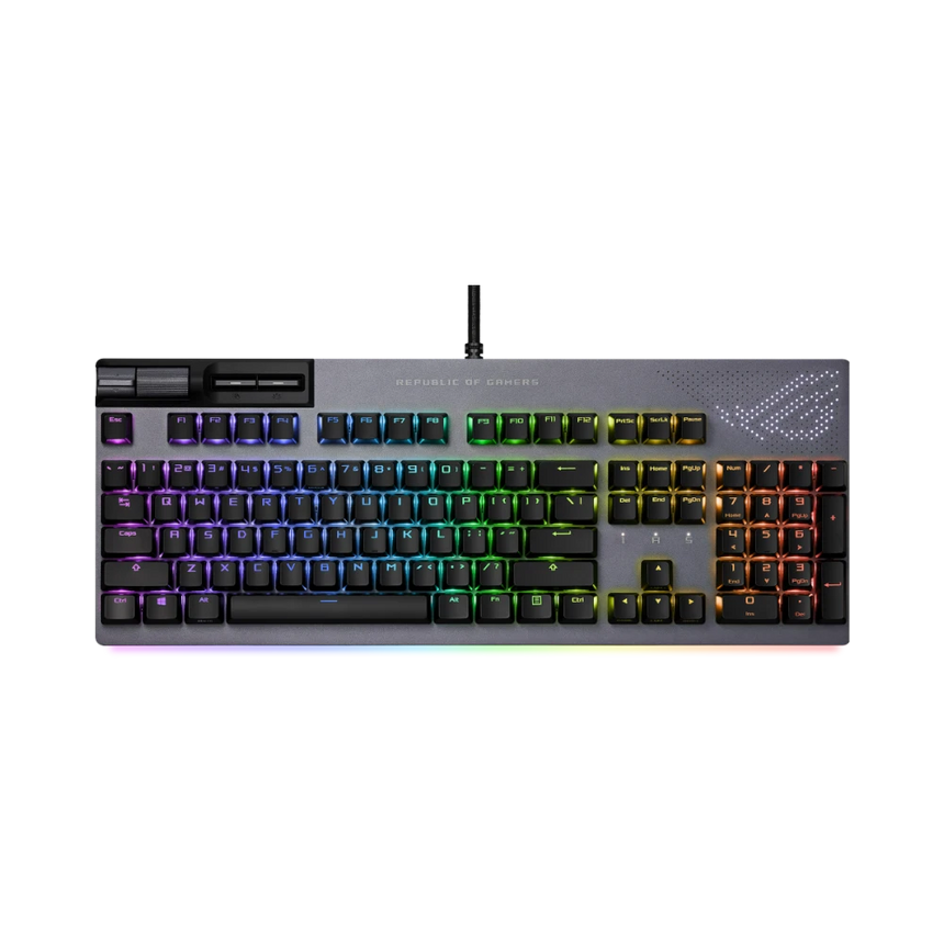 ASUS Strix Flare II Animate Ergonomic Wired Mechanical Gaming Keyboard (Gunmetal) — Being Shipped