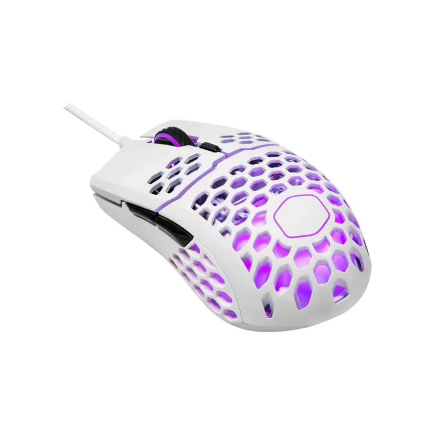 Cooler Master MM711 Ambidextrous RGB Gaming Mouse (Matte White) — Being Shipped