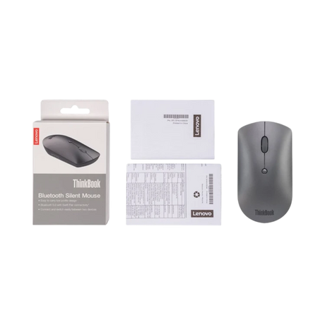 Lenovo ThinkBook Bluetooth Silent Mouse (Iron Gray) — Being Shipped